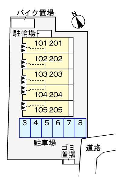 八王子市中野町のアパート