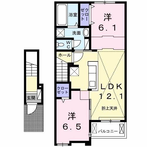 八王子市弐分方町のアパート