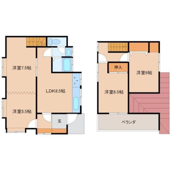八王子市小比企町の貸家