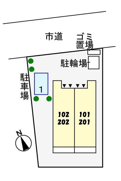 日野市石田１丁目のアパート