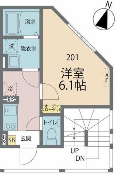 八王子市散田町４丁目のアパート