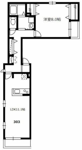 八王子市万町のアパート