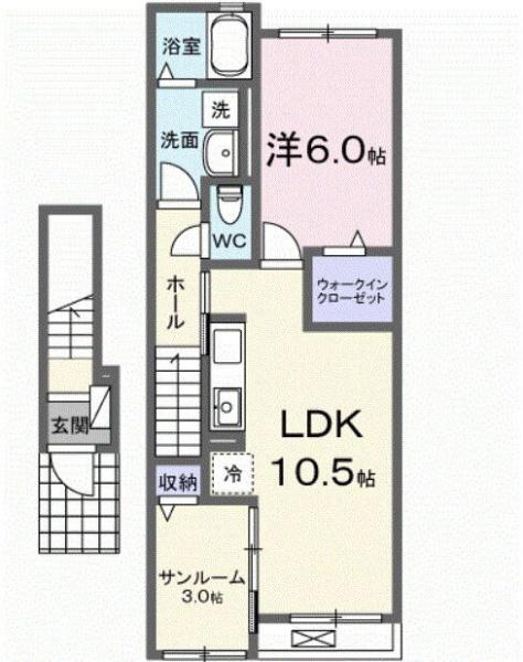 八王子市石川町のアパート