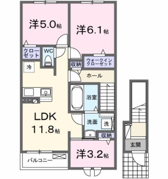 八王子市加住町１丁目のアパート