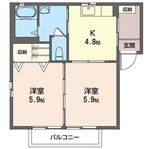 日野市平山４丁目のアパート