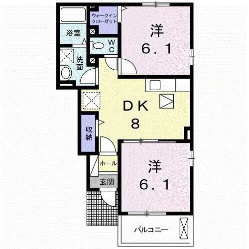 八王子市弐分方町のアパート