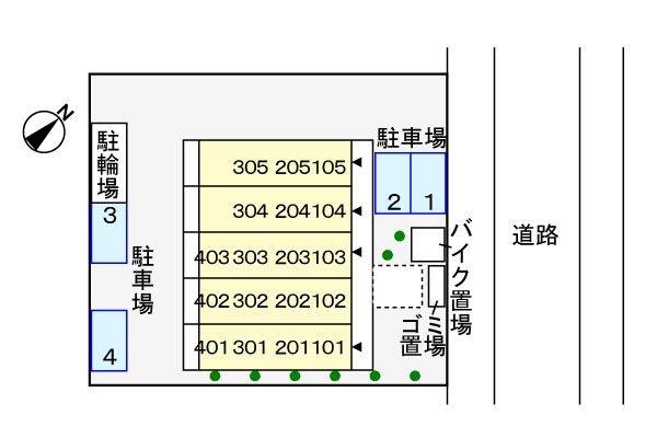 カーサ・ジャルディーノ.(駐車場)