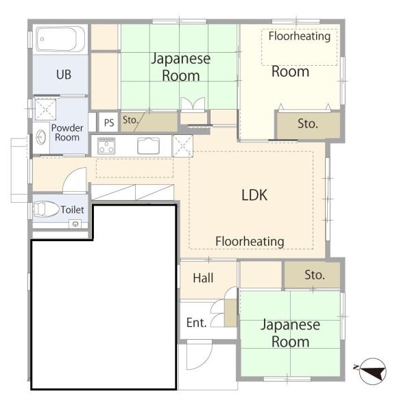 子安町二丁目貸家1階部分