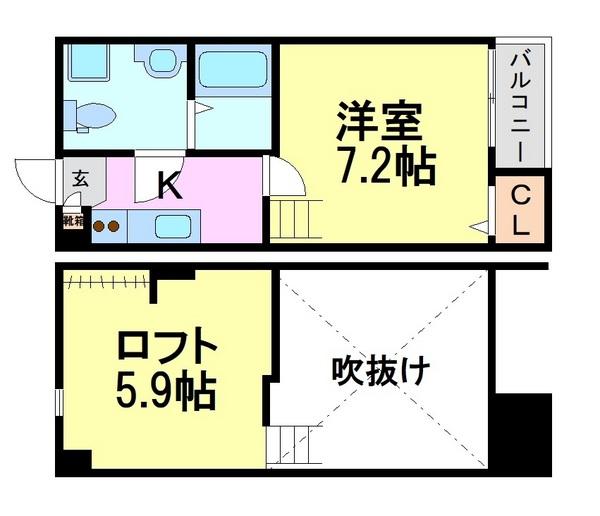 尼崎市昭和南通９丁目のハイツ