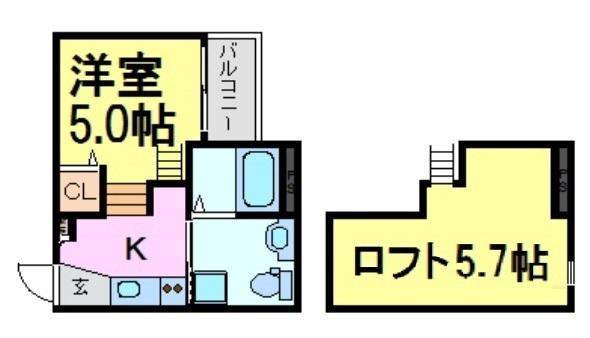 尼崎市大庄北１丁目のハイツ