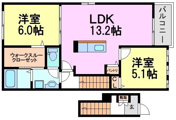 尼崎市田能５丁目のハイツ