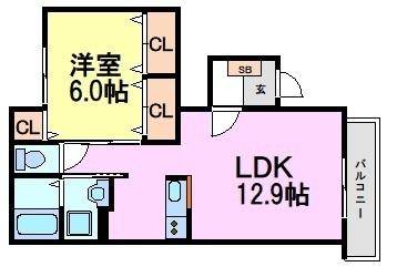 尼崎市東難波町３丁目のハイツ