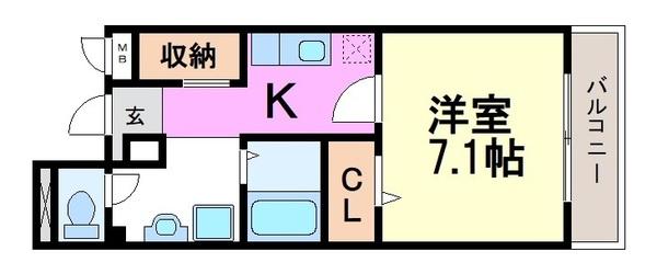 尼崎市南武庫之荘１丁目のハイツ