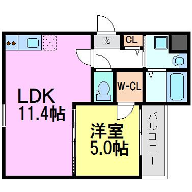 尼崎市武庫川町３丁目のハイツ