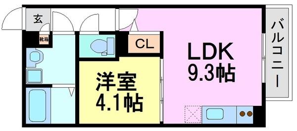 尼崎市東七松町１丁目のハイツ