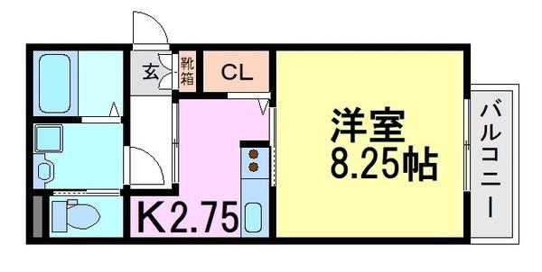 尼崎市富松町２丁目のハイツ