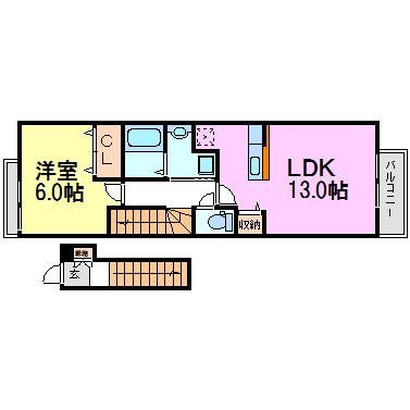 尼崎市椎堂１丁目のハイツ