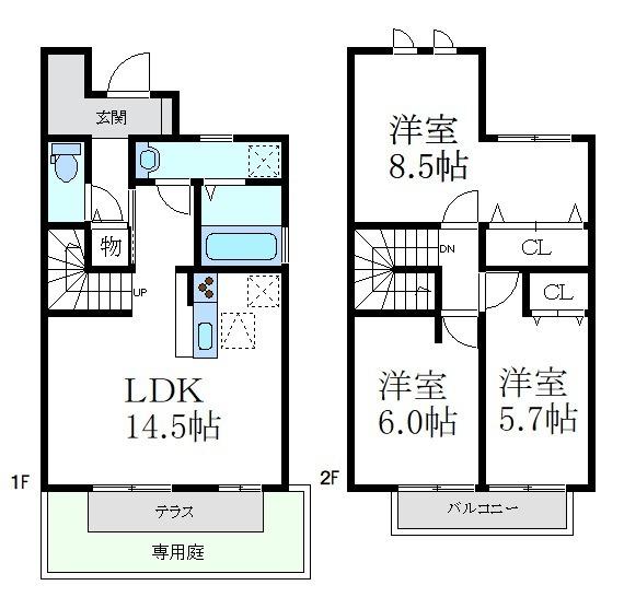 尼崎市西難波町２丁目のテラスハウス
