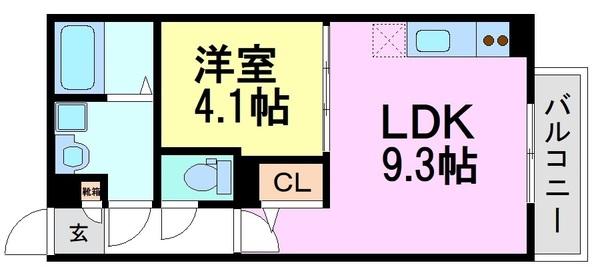 尼崎市東七松町１丁目のハイツ