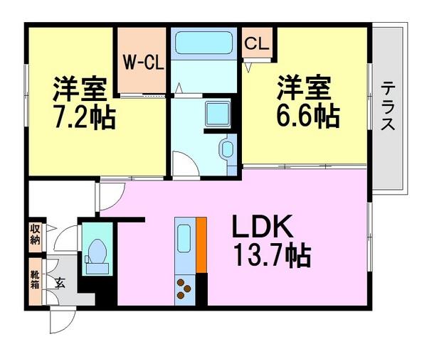 尼崎市武庫之荘７丁目のハイツ