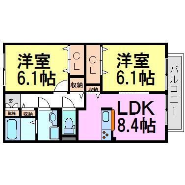 尼崎市南武庫之荘７丁目のハイツ