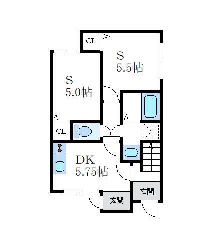 尼崎市杭瀬南新町２丁目のアパート
