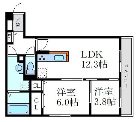 尼崎市武庫之荘２丁目のアパート