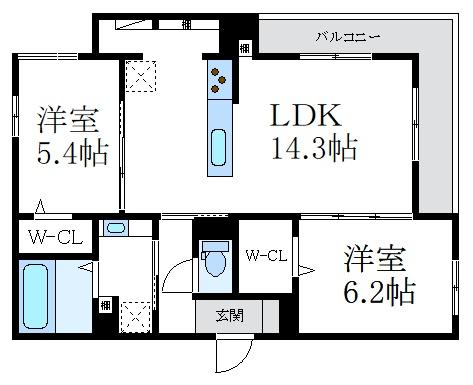 尼崎市七松町１丁目のアパート