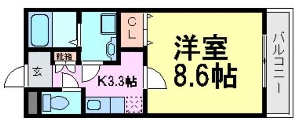 尼崎市武庫川町４丁目のハイツ