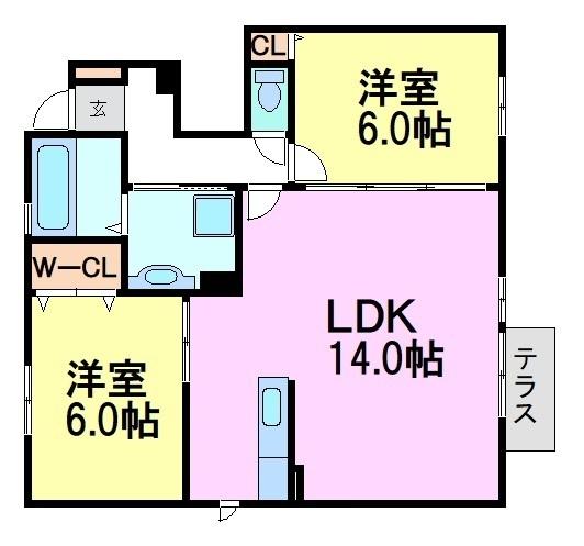 尼崎市田能のハイツ