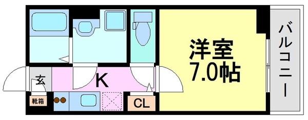尼崎市元浜町２丁目のハイツ