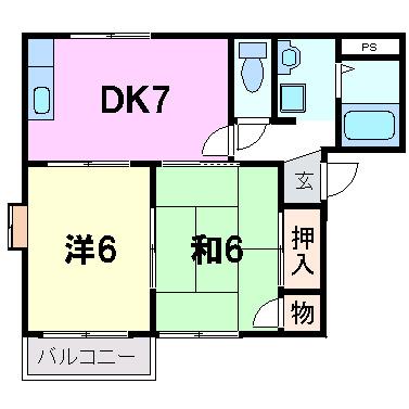 尼崎市東園田町４丁目のハイツ