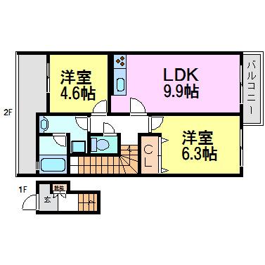 尼崎市田能３丁目のハイツ
