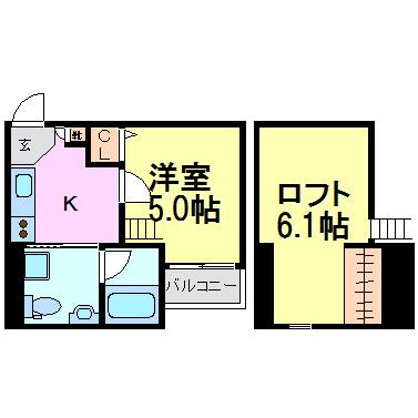 尼崎市北大物町のハイツ