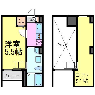 尼崎市西立花町１丁目のハイツ