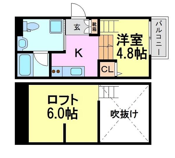 尼崎市大物町１丁目のハイツ