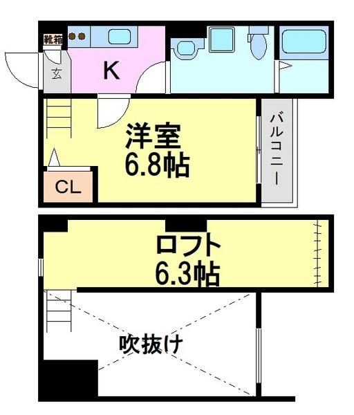 尼崎市若王寺３丁目のハイツ