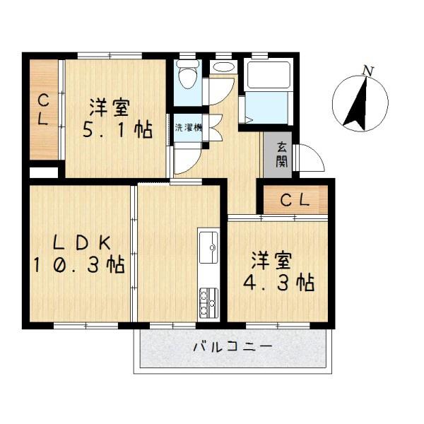 中登美団地　Ｂ棟８