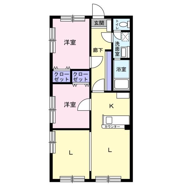 クレイン南台(間取り)