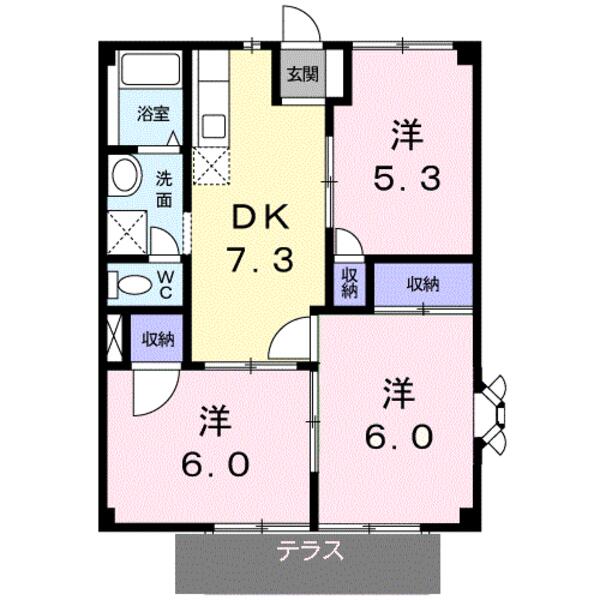 シティハイツ園田(間取り)