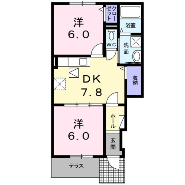 サザンクロス2(間取り)