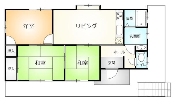 唐津市和多田東百人町の貸家