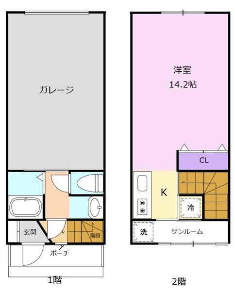 射水市海老江のアパート