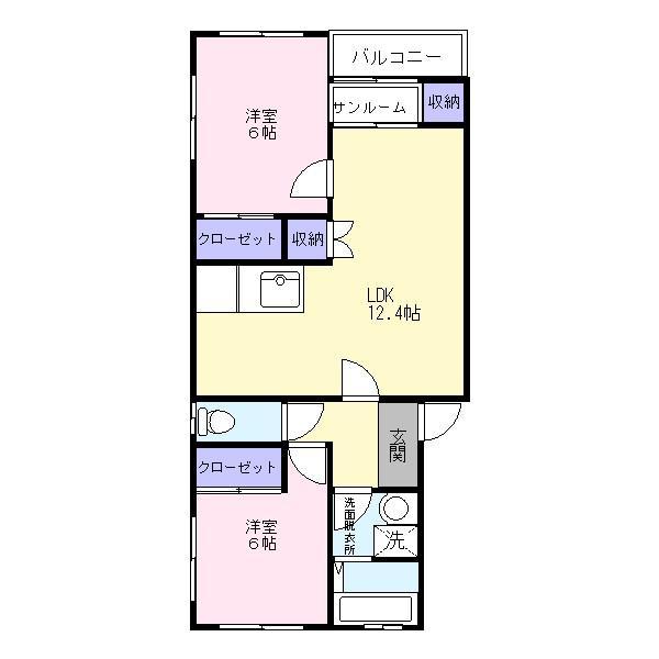 富山市西長江２丁目のアパート
