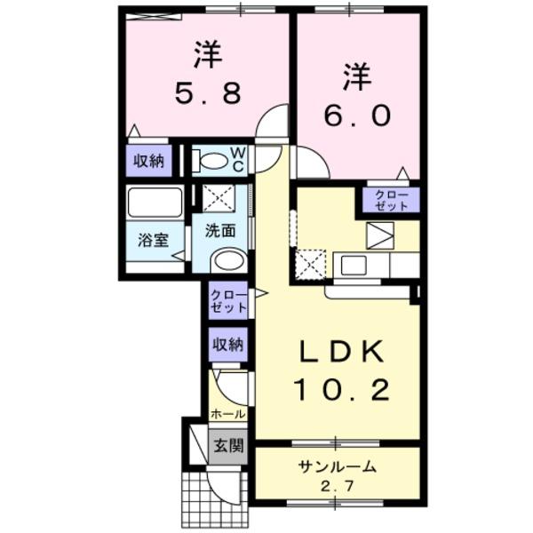 富山市開のアパート