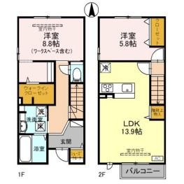 富山市上袋のアパート