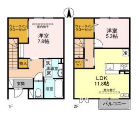 富山市上袋のアパート