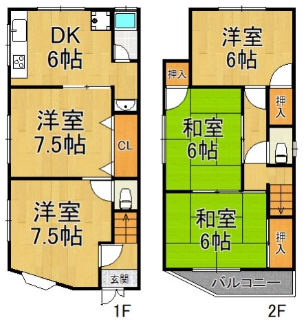 上甲子園１丁目貸家