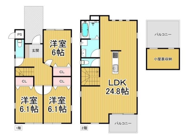 大屋町21-11戸建て　西側