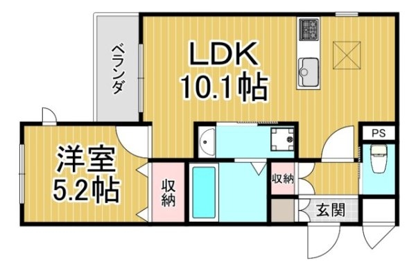 西宮市大屋町のハイツ